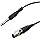 MMNNE 5FT 6.3mm 1/4inch Male Plug to Mini XLR-Female 3-Pin Cable Connector (Black 5FT)
