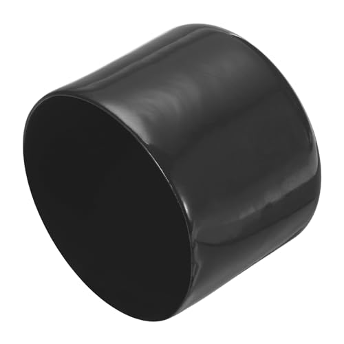 Image of uxcell 4pcs Rubber End Caps 54mm ID Vinyl Round End Cap Cover Screw Thread Protectors Black, 40mm Height