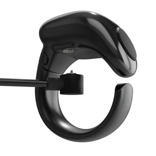 خاتم الذكر الرقمي الذكي الاكثر مبيعا، للتسبيح، شاشة اوليد، شحن مغناطيسي، مقاس 20 و22 ملم، اسود