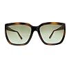 Salvatore Ferragamo Sunglasses Square Full Rim, Havana Frame and Green Brown Gradient Lens SF1018S214