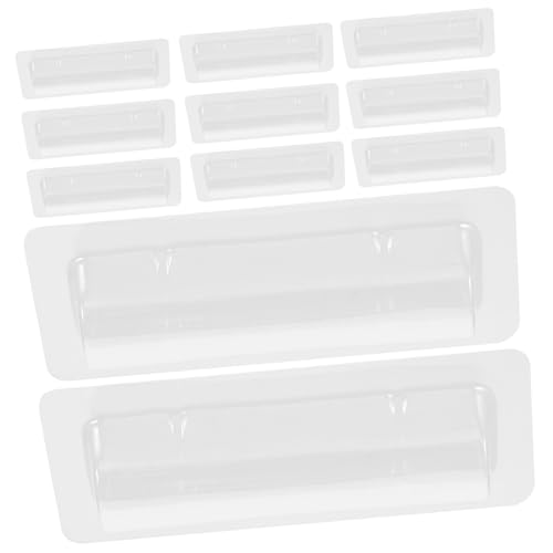 NOLITOY 60個 透明リップバームボックス 粘着テープ付きクリアリップケース コスメ収納用軽量吸塑ケース ハンドバッグや卓上整理に