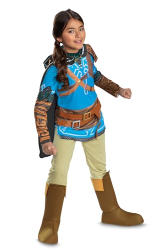 Disguise Boys Link Costume for Kids, Official Tears of the Kingdom Deluxe Costume With Boot Covers and Hood2