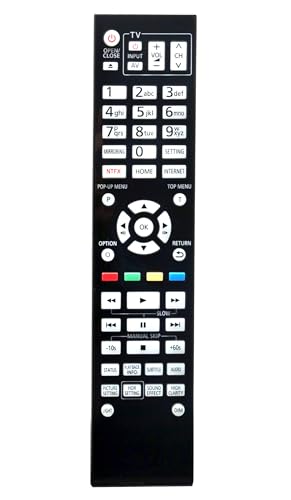 N2QAYA000172 Replace Remote Control with Backlit Keys fit for Panasonic 4K Ultra HD Blu-ray Player DP-UB9000 DP-UB9000P1K DP-UB9000E DPUB9000GN1 DP-UB9000EGK DP-UB9004 820EBK