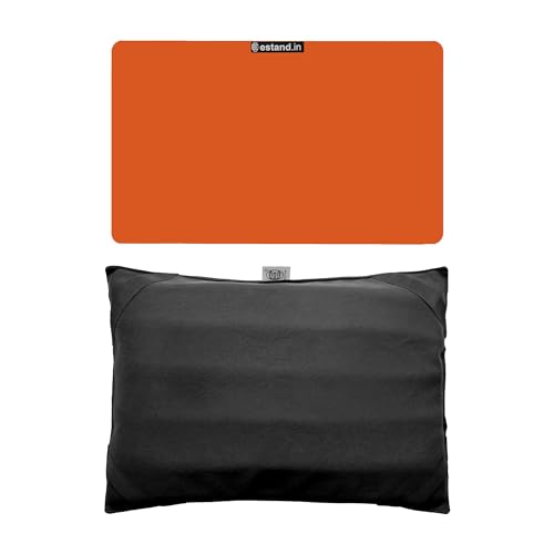 Image of Lap Board for Study | Home | Dining | Office | Laptop | Computer Desk | Reading & Writing | Multi-Purpose | Made in India | (MENDARIN, CUSHION-14X18-MENDARIN)