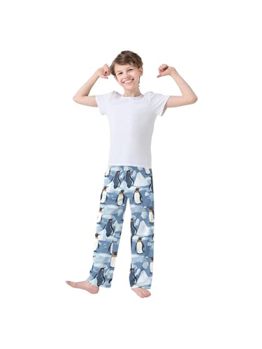 Penguins on The Ice Boys Pants for Kids Jogger Pants with Pockets S3