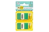 Post-it Flags Value Pack, 50/Dispenser, 12 Dispensers/Pack, 1 in Wide, Green (680-GN12)