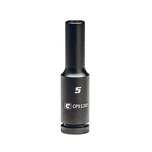Image of Capri Tools 5 mm Deep Impact Socket, 1 /4-Inch Drive, 6-Point, Metric