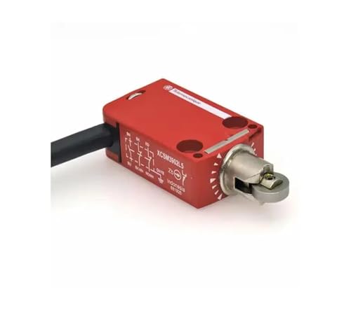 Interruptor de seguridad XCSM3902L5 con rodillo metálico y cable de 5 metros