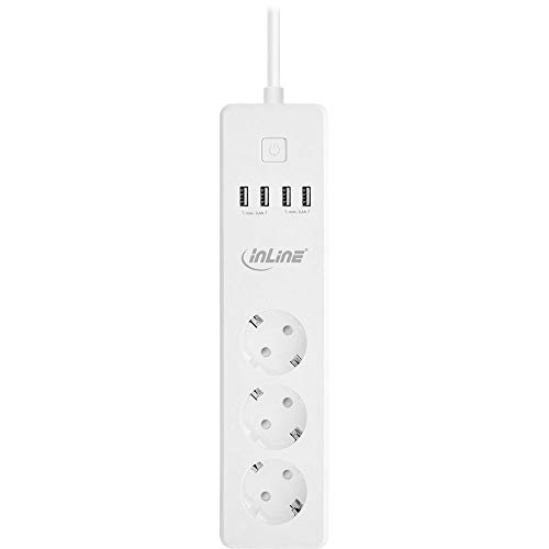 Preisvergleich Produktbild InLine 40158 SmartHome Steckdosenleiste mit USB