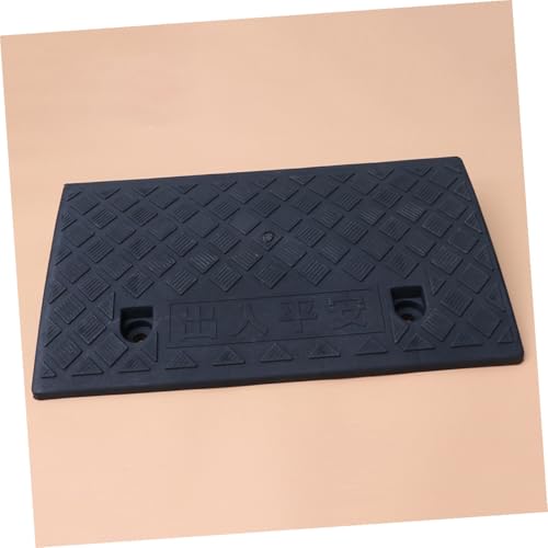 Rampa de bordillo para auto SOLUSTRE, rampa de carga de plástico de 50 x 27 x 9 cm, color negro, para motocicleta y acceso a cochera y entrada miniatura 5