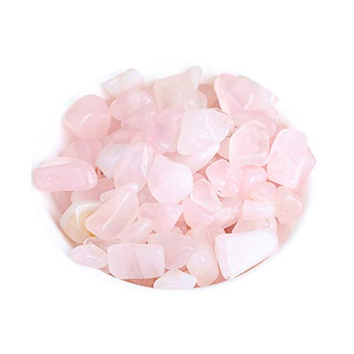 Molinter Galets décoratifs pour aquarium - Mini décoration de jardin - Micro paysage - Granulés décoratifs - Gravier rond - Mini agate - Pour jardin, aquarium, allée - 500 g (rose)