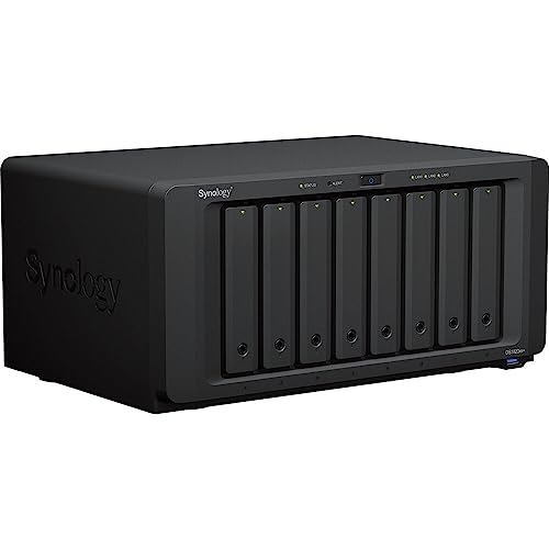 Image of Synology DiskStation DS1823xs+ NAS Server with Ryzen 3.35GHz CPU, 32GB Memory, 96TB HDD Storage, 1TB M.2 NVMe SSD, 1 x 10GbE LAN Port, DSM Operating System