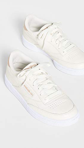 Image of Reebok womens Club C Sneaker, Chalk /Golden Bronze White, 6 US