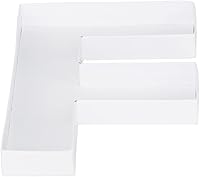 Vista 27 de WENPACK 8" Pequeñas Bandejas de Cartón Rellenables en Forma de Letra de Papel Maché Figuras Recortadas Contenedor de Comida para Dulces (S)