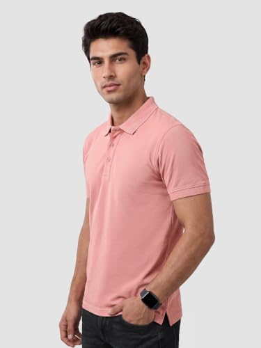 Image of Beyoung Imported Poly Regular Fit Solid Polo Tshirt for Men | Collar Tshirt | Half Sleeves | Solid Casual T-Shirt