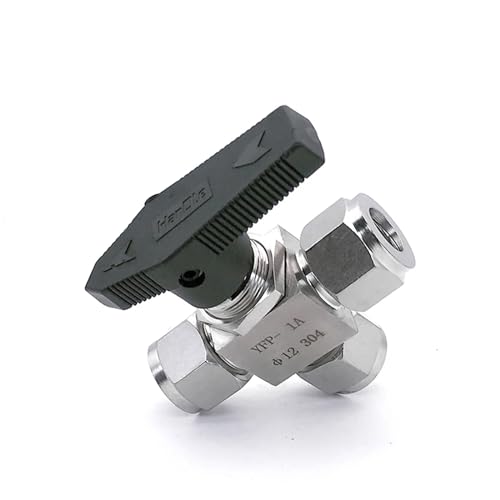 Válvula de bola de acero inoxidable 304 con conector tee de máxima resistencia 6