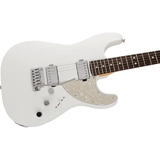 Fender Made in Japan Elemental Stratocaster HH RW Nimbus White – Guitare électrique - Les Beatles, Paul McCartney, John Lennon, RIngo Starr, George Harrison Fender Made in Japan Elemental Stratocaster HH RW Nimbus White - Guitare électrique – Image 4