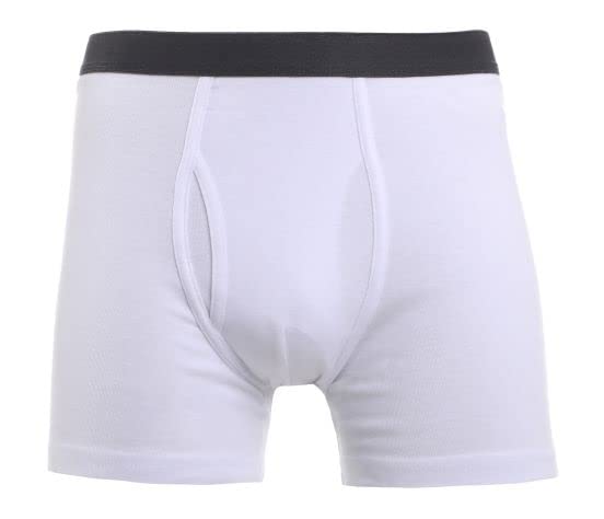 Mens Underwear Boxer Brief | Cotton Rich, Ultra Soft, Breathable | Fly Opening Design | 4/8-pack (Made in Egypt)4