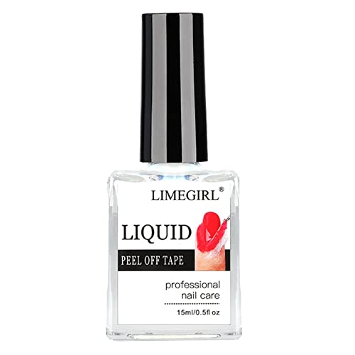 Pisamhid Látex Líquido para Uñas,Esmalte uñas látex | Pegamento antidesbordamiento fácil Quitar, látex líquido para uñas, protección Bordes manicura para decoración uñas