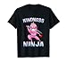 Kindness Ninja Unicorn Unity Day Anti Bullying Motivational T-Shirt