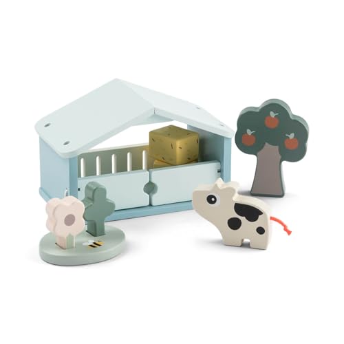 Done by Deer Tiny Farm - Dotti - Kit de jeu éducatif en bois FSC - Favorise la motricité, le langage et l'imagination - À partir de 24 mois - Jouet éducatif coloré pour tout-petits
