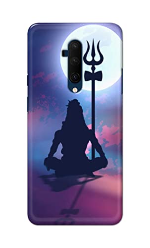 Image of Printed Hard Back Cover Case for OnePlus 7T Pro | OnePlus 7 Pro Back Cover (Lord Shiva) -702