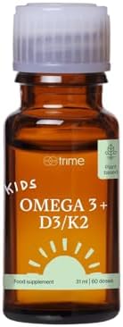 Kids Omega 3 + Vitamina D3 y K2 Gotas con Microalgas – Suplemento...