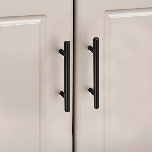 Amerdeco IH0001ORB76 10 Pack Oil Rubbed Bronze 3Inch(76mm) Hole Centers Kitchen Cabinet Pulls Hardware Modern Kitchen Solid Handles for Cabinets Cupboard Handles Drawer Pulls