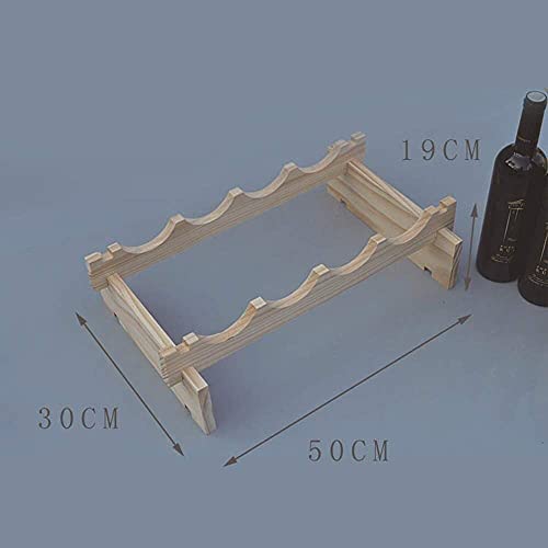 Soporte para botellas de vino de madera 4 botellas miniatura 4