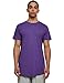 Produktbild Urban Classics Herren Shaped Long Tee T-Shirt, Purple (Ultraviolet), XXL