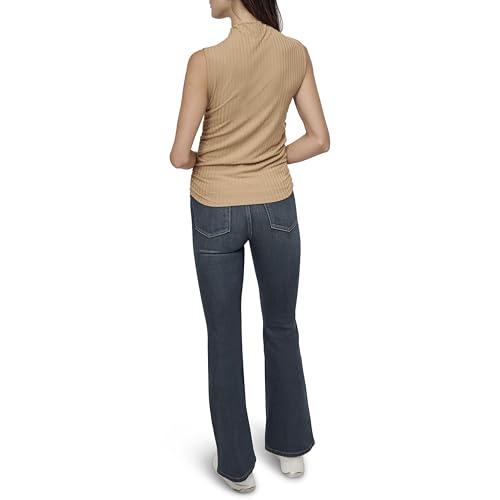 Image of DKNY Women's Ruched Versatile Trendy Everyday Top