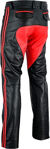 Cowboy Western Traditional Native American Leather Pants for Men Casual Classic Breeches Fashion Pant2