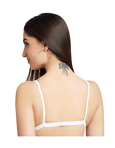 Image of Daisy DEE Women's Cotton Seamless T-Shirt Bra Non-Padded with Adjustable Straps Everyday Bra - Backless