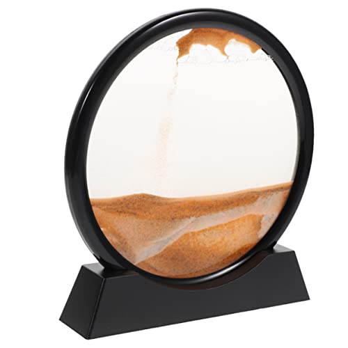 GANAZONO Sand Art Hourglass with Moving Liquid Motion Unique Landscape Decor for Home and Office Relaxing Sand Painting Ornament Creative All Ages