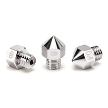 PRO Series MK8 Plated Copper Nozzle 1.75mm for 3D Printer Ender 3 Series and CR-10 Series 0.8mm 2pcs