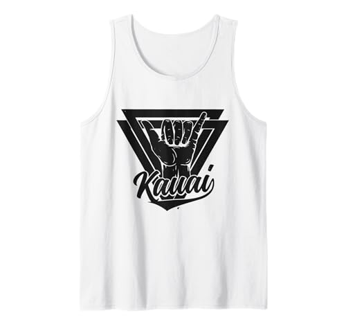 Kauai Hawaii Vintage Hawaiian Islands Surfing Surfista Camiseta sin Mangas