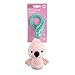 Bright Starts Flamingo Chime Along Friends Plush Take-Along Stroller or Carrier Toy, Ages 0 Month+