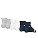 Tommy Hilfiger Unisex Baby Classic Sock, White/Grey/Blue, 23-26 EU