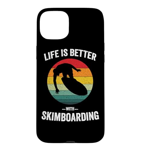 Life is Better with Skimboarding ���B���e�[�W�X�L���{�[�h �X�}�z�P�[�X iPhone 15 Plus �p