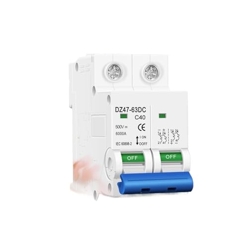 Disyuntor 2P de 500 V CC evita averías en inversores solares cortando sobrecargas de 40A