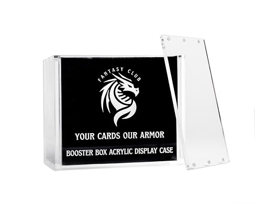 Scatola Acrilica per Booster Box – Acrilico ultra spesso da 8 mm + 5 mm con magneti ad alta resistenza e protezione UV al +99% | Perfetta per Esporre e Conservare Collezioni Sigillate