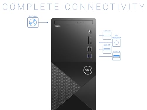 Image of Dell Vostro 3888 Business Desktop Computer, Intel Hexa-Core i5-10400 up to 4.3GHz (Beats i7-8700), 16GB DDR4 RAM, 1TB PCIe SSD, 802.11AC WiFi, Bluetooth, HDMI, VGA, Windows 10 Pro