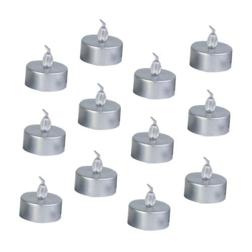 Velas LED sin llama pack de 12 lámparas electrónicas decorativas con luz romántica cálida para eventos