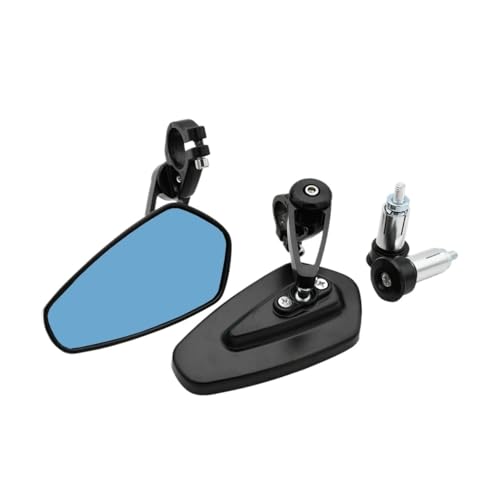 Espejos Retrovisores Giratorios 22mm CNC Antivibración con Espejo Cristal Azul para Sur-Ron Light X