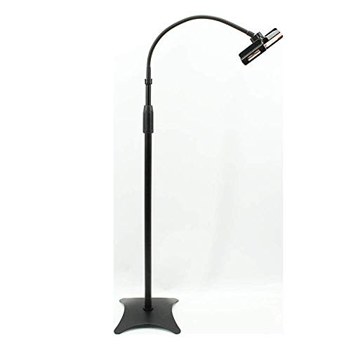 FGVBC Tragbares Universal-Tablet-Stativ aus schwarzem Stahl, höhenverstellbar 60-160 cm / 23,6-63 Zoll Ipad Pro 11 Zoll…