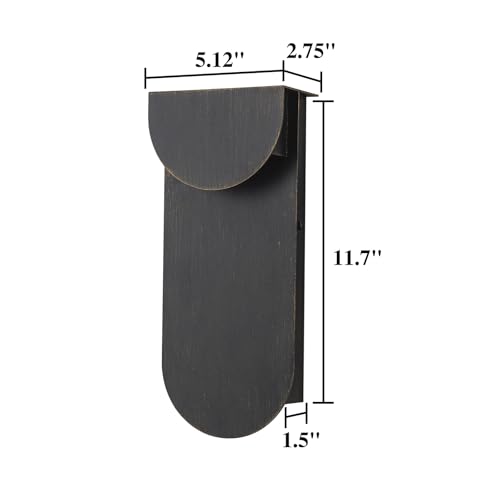 Image of Modern Outdoor Wall Sconce Integrated LED Patio Wall Light Fixture, 2-Light Total 8W 3000K, Black Sweep Gold, Outdoor House Light Wall Mount for Garage Front Porch
