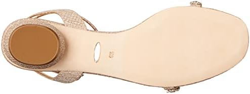Badgley Mischka Women's TARIKA Heeled Sandal, Pale Gold, 7.5 | Image 3