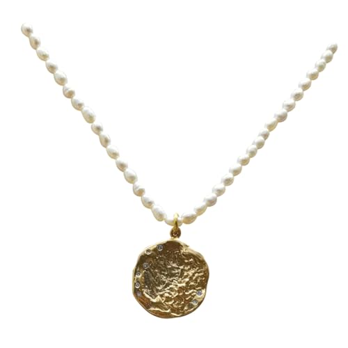 Collier chic en perles HANABASS au pendentif vintage d'exception