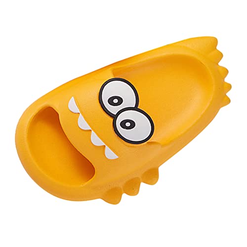 2022 Cute Water Girls Shower Non-Slip Slip Bathroom Big Boys Cratoon Children 3-11Y Girls Boot (Yellow, 10-11 Years)