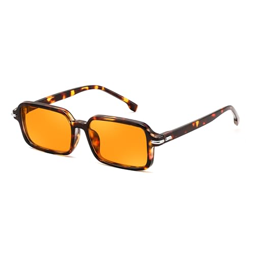 FEISEDY Trendy Rectangle Sunglasses for Womens Mens, Fashion Chic Sunnies by FEISEDY - Used condition - Image 3
